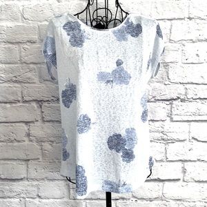 Like New Bobeau Floral Short Sleeve Tee Shirt